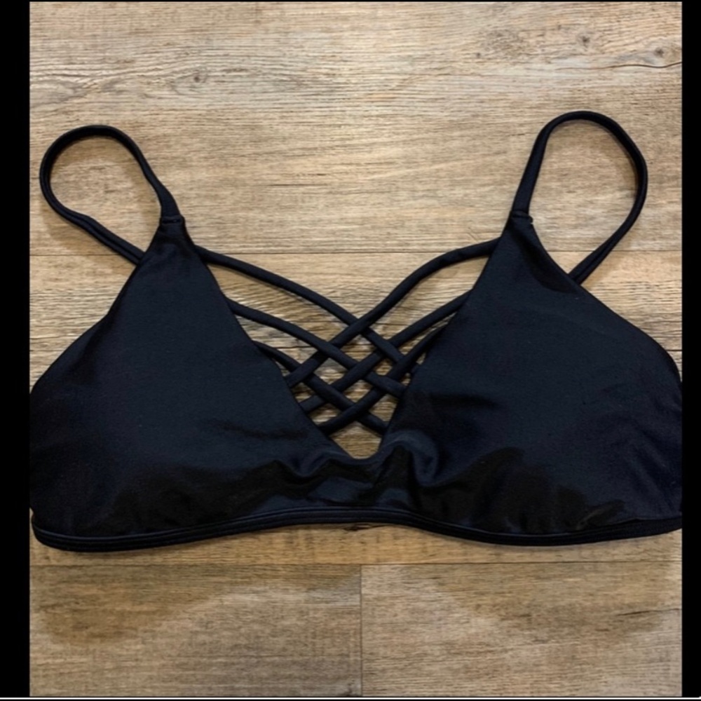 Hollister swim bikini top criss cross